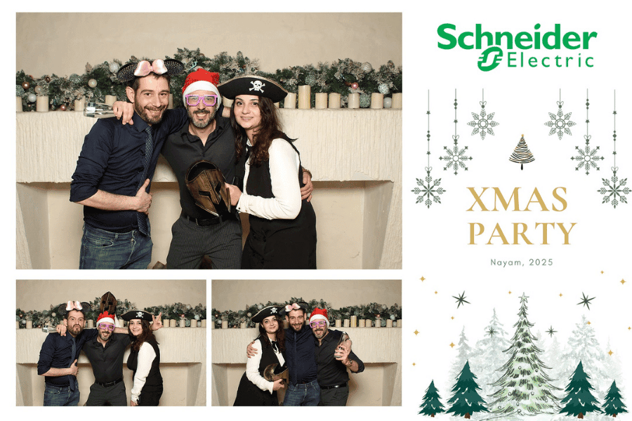 schneider electric xmas party photo booth