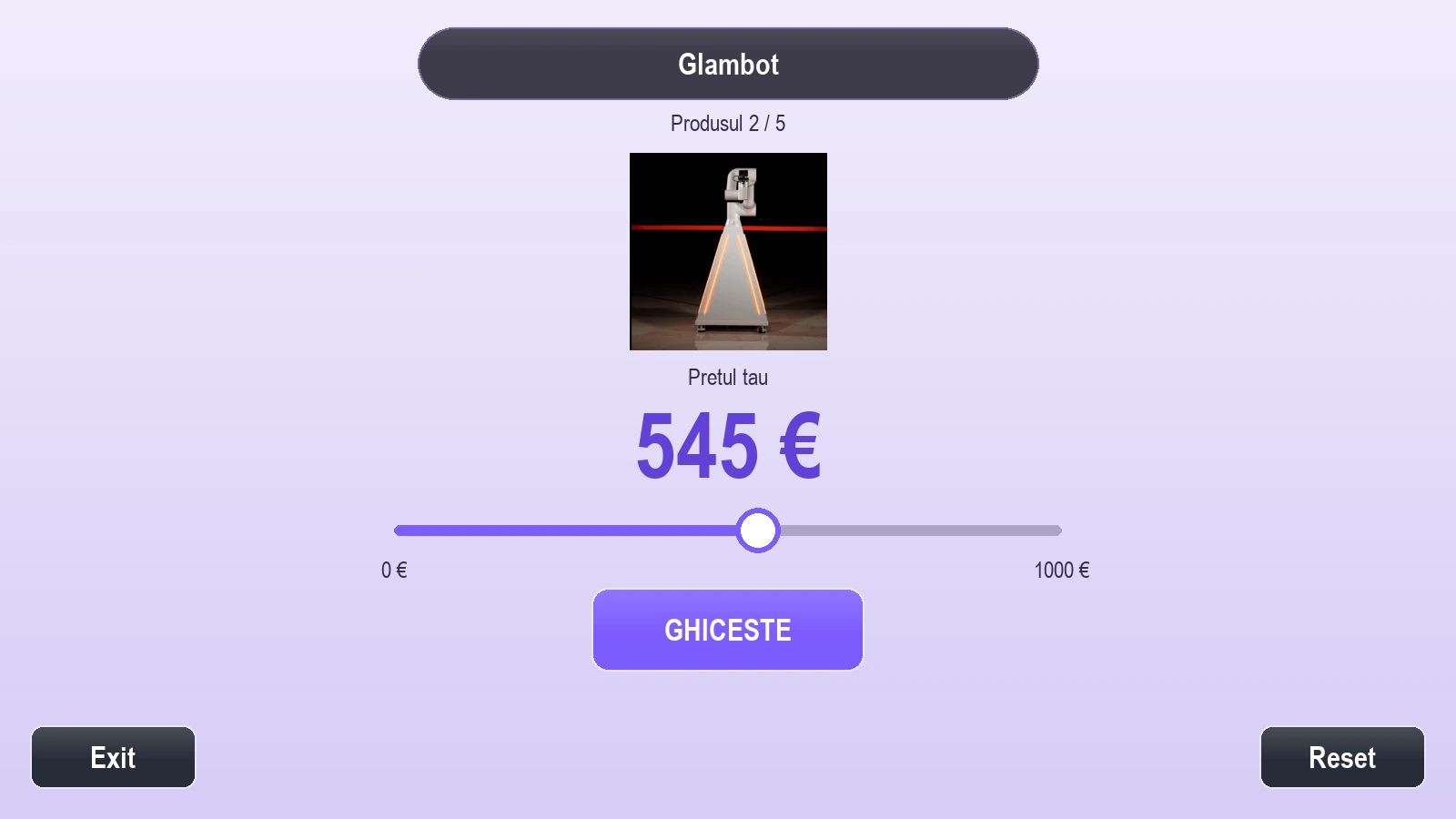 Guess the Price — gameplay branded la eveniment corporate