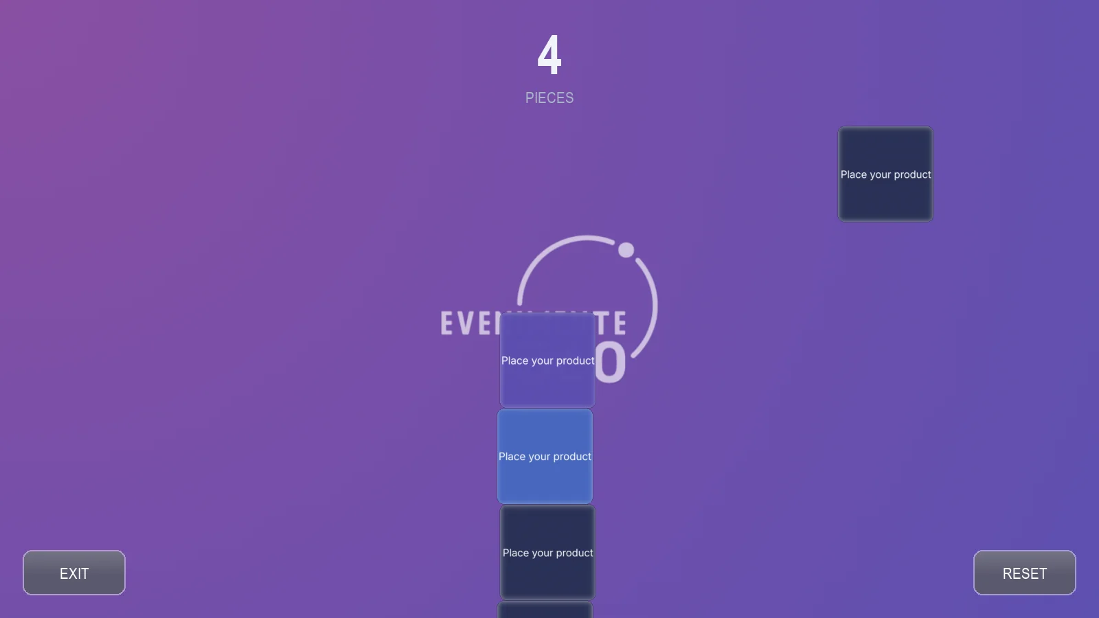 Stack the Tower — turn in constructie cu blocuri branduite in timpul jocului