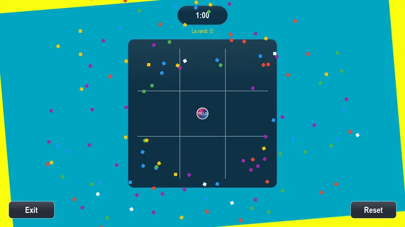 Joc interactiv Tic Tac Toe personalizat pentru evenimente pe touchscreen 43 inch - Evenimente360