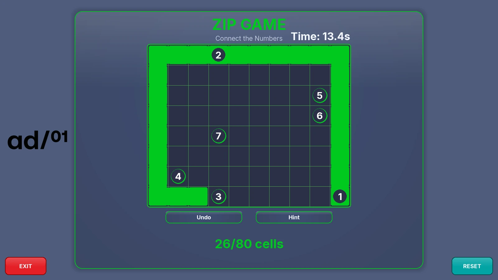 Activare BTL cu jocul interactiv Zip Game in varianta Dark