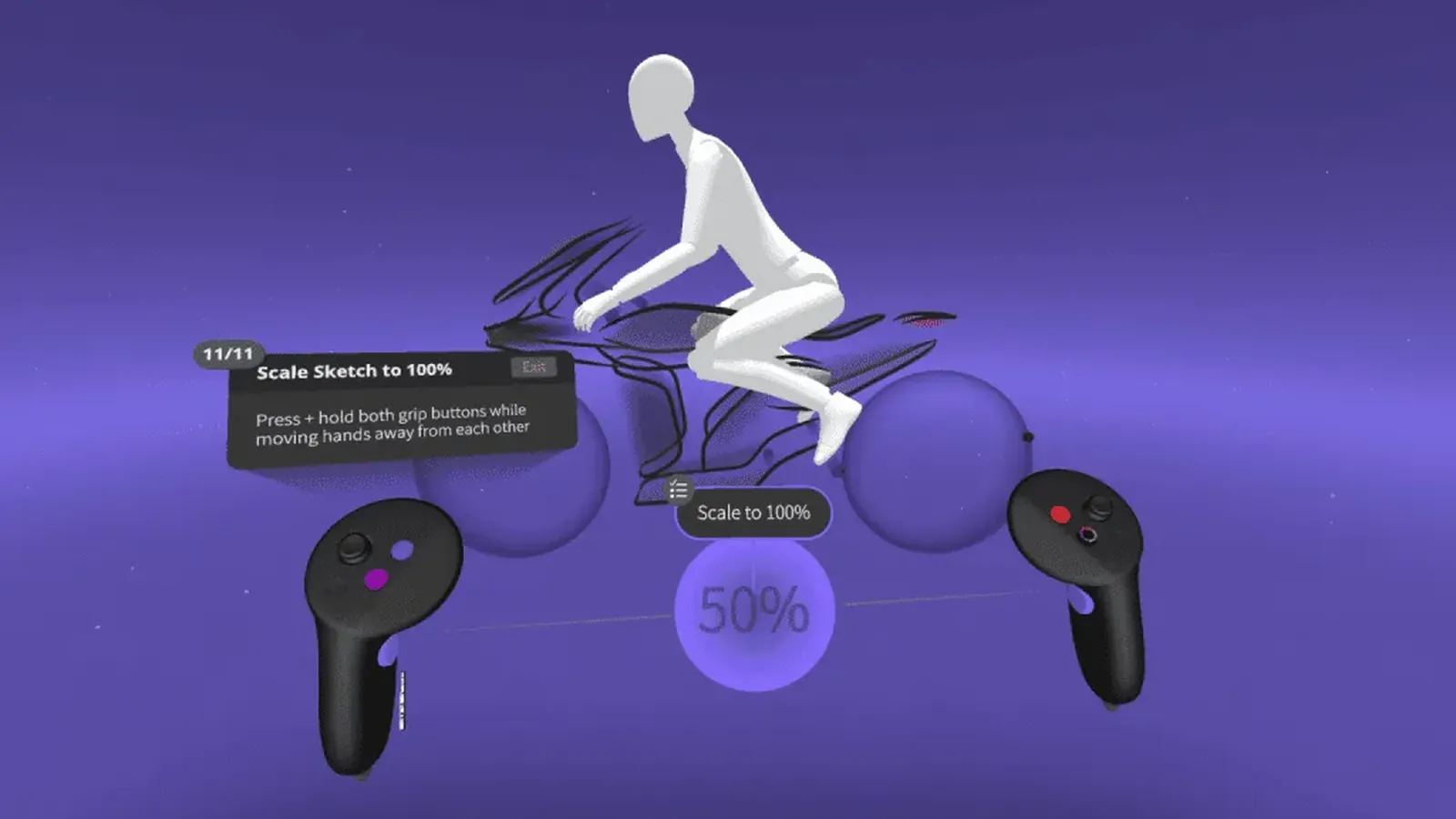 Zona VR cu Gravity Sketch si operator dedicat la un targ tehnic