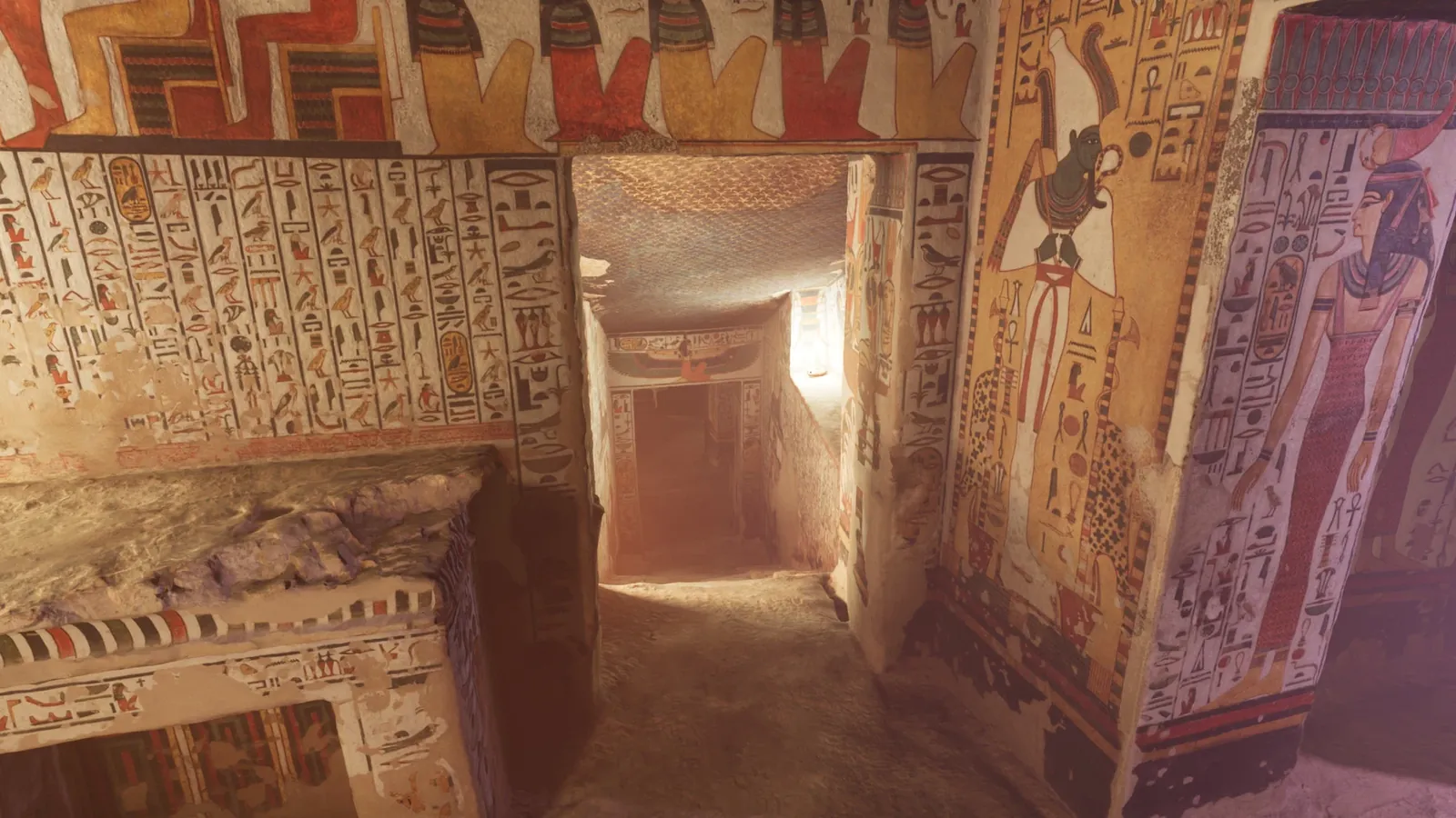 Nefertari: Journey to Eternity ruland pe headset Meta Quest 3 la un eveniment corporate